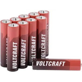 Pilha VOLTCRAFT Industrial LR03 Micro (AAA) alcalina de manganês 1350 mAh 1,5 V 10 unid. (VC-14066390)