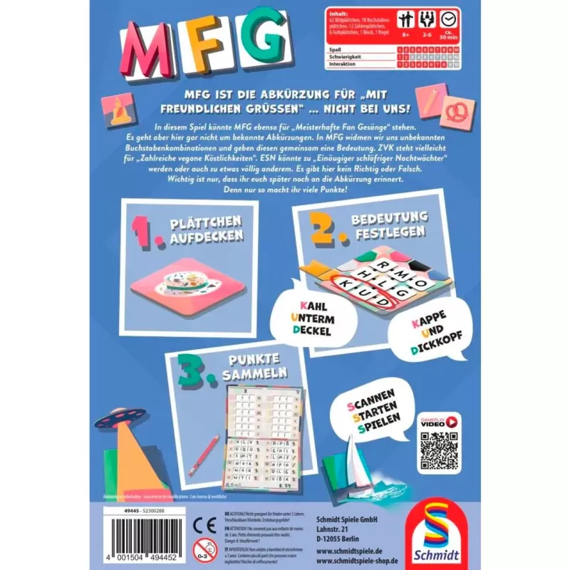 MFG, jogo de tabuleiro