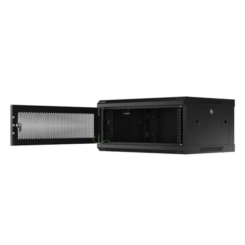 Armário rack Lanberg WF01-6404-23B 4U montagem na parede preto