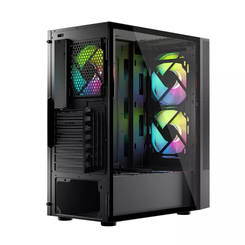 Caixa Logic ARYA ARGB MINIDI USB 3.0 preta