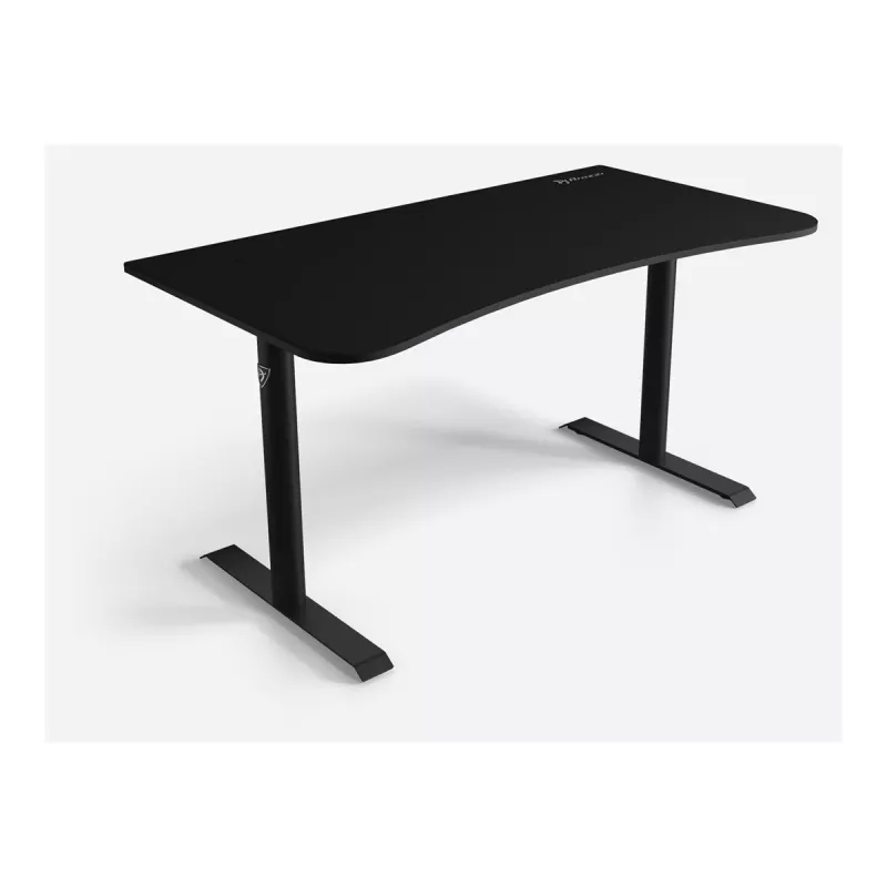 Secretária gaming Arozzi Arena Medium ARENA-MEDIUM-PBK, 140 x 75,5 cm, tapete de microfibra em toda a superfície, Pure Black