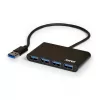 Hub USB Port Designs 900121 USB 3.2 Gen 1 Type-A 5000 Mbit/s preto