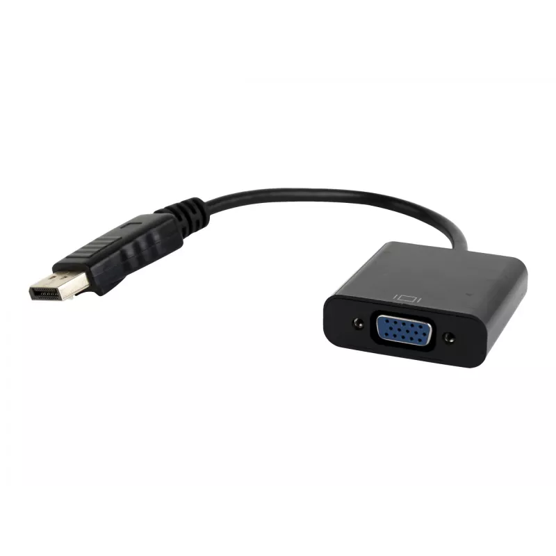 Adaptador DisplayPort para VGA preto
