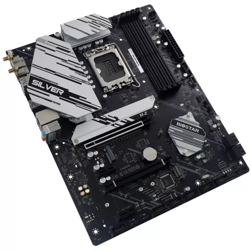 Placa principal Biostar B760A-SILVER, Intel B760, LGA 1700, ATX, DDR5