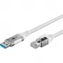 Goobay 74159 – Cabo adaptador de rede USB 3.0 Type-A Gigabit Ethernet 2 m – placa de rede – 1.000 Mbit/s (74159)