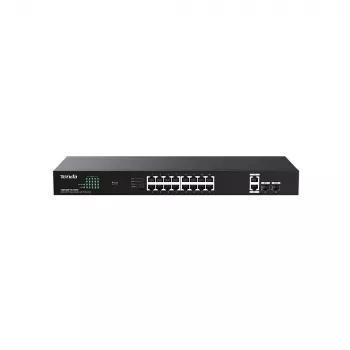 Switch TENDA TEG1120P-16-150W PoE+ Gigabit 16x 1Gb/s, 135W de orçamento PoE