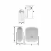 Auscultadores Manta MTWS010W Rytmo X TWS branco