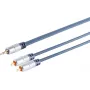Cabo de áudio ShiverPeaks 30832-MHQ — 2x RCA (estéreo) para jack 3,5 mm, 1,5 m