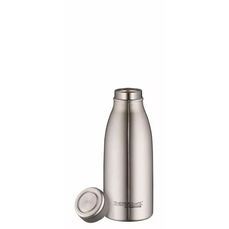 Garrafa térmica THERMOS THERMOcafé 350 ml aço inoxidável com isolamento a vácuo, 12h quente / 24h frio, à prova de fugas