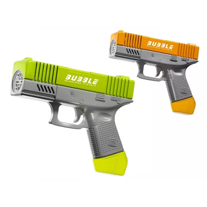 Pistola de bolhas com líquido