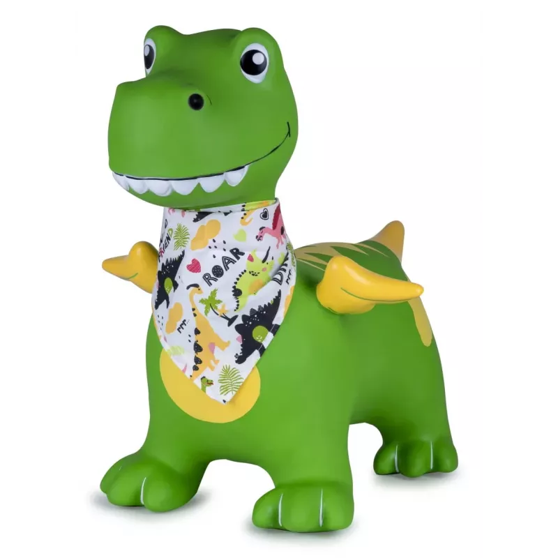 Brinquedo saltitante Jamara HoppyDoo Dino com asas verde com bomba