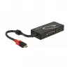 Adaptador gráfico USB DeLOCK 87730 3840 x 2160 píxeis preto