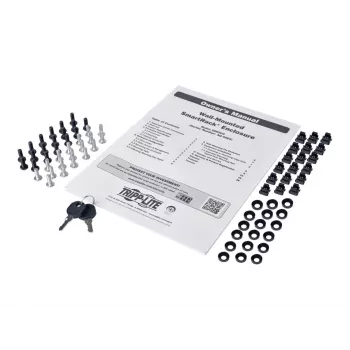 Eaton Tripp Lite Series armário de parede 9U bastidor de servidores com porta frontal em acrílico - armário bastidor de rede - adequado para montagem na parede - preto - 9U - 48,3 cm (19 polegadas)