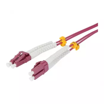 Synergy 21 cabo de rede de fibra ótica 2 fibras 1.5mtr.LC-LC 50/125um OM4 AD 2mm bainha flexível de proteção contra dobras - fibra multimodo - 1,5 m