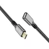 USB 3.2 Gen2 Type-C para USB-C/fêmea, PD, 1 m