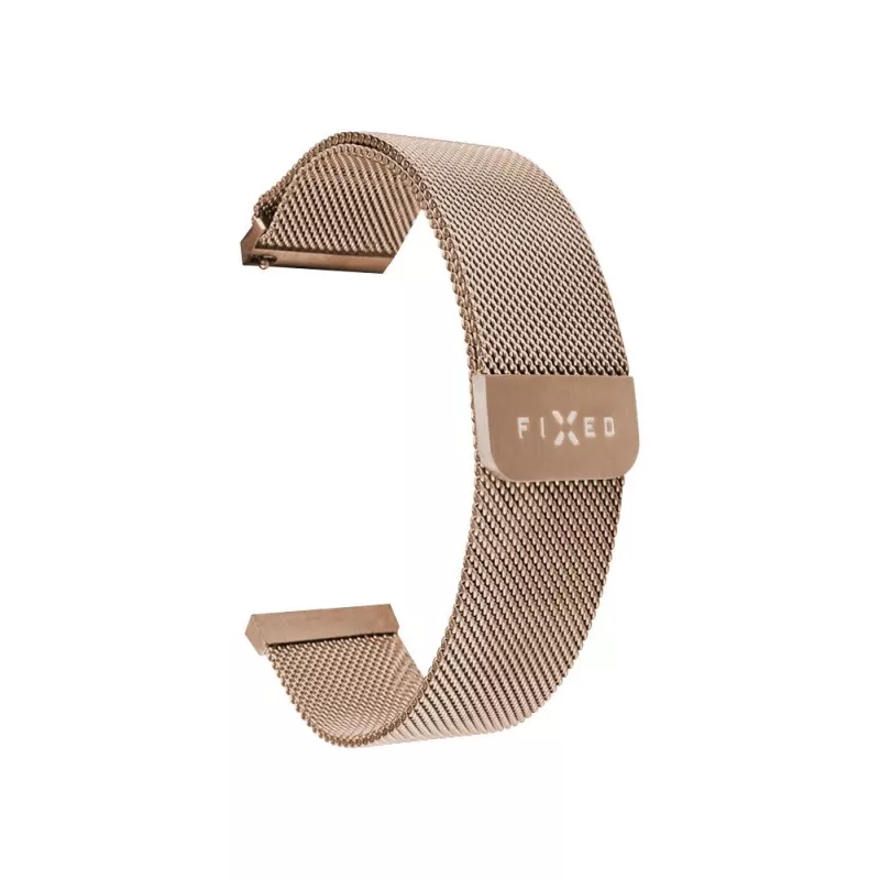 Pulseira de relógio FIXED Mesh Strap Fixed 18mm aço inoxidável troca rápida Dourado