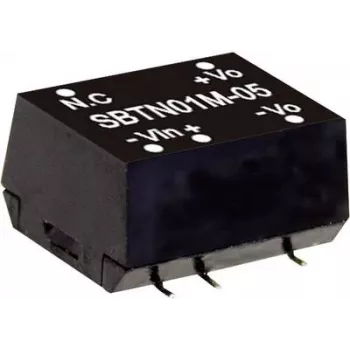 Fonte de alimentação MEAN WELL SBTN01L-05 1 W entrada 4,5–5,5 V saída 5 V