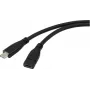 Renkforce Cabo USB USB 3.2 Gen1 ficha USB-C®, conector fêmea USB-C® 1,00 m preto RF-5720414 (RF-5720414)
