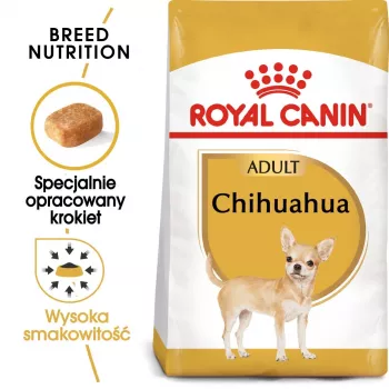 Ração seca para cães Royal Canin Chihuahua Adult 1,5 kg — frango, 28 % proteína, raça pequena/anã
