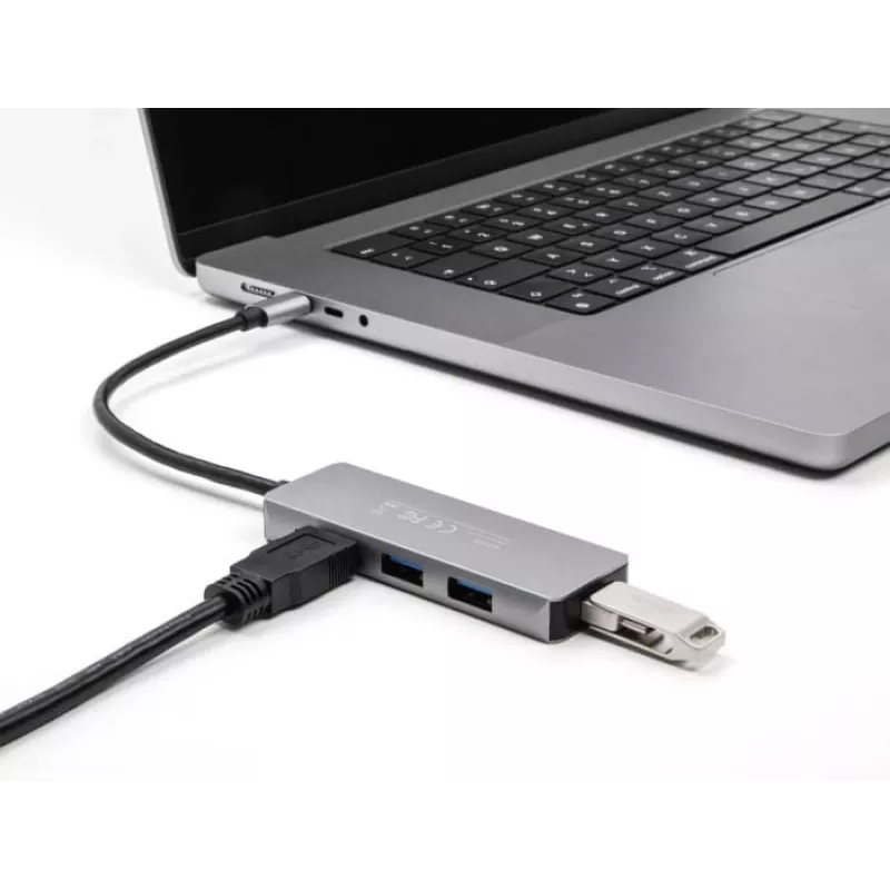 Hub USB DeLOCK 63173 Type-C 5000 Mbit/s preto