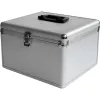 MEDIARANGE BOX76 - caixa de armazenamento - 300 discos - prateado - feltro - plástico - madeira - 120 mm - alumínio