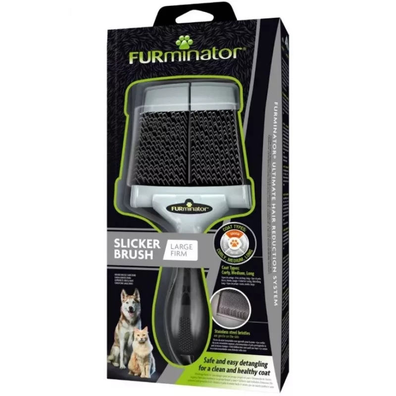 FURminator - escova de cardar para cães e gatos - L