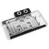 Bloco de refrigeração líquida Alphacool Core RX 9070 XT Swift+ transparente cromado para GPU