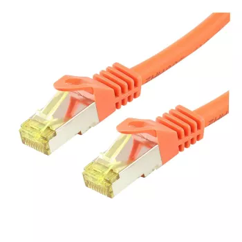 Cabo de rede LOGON SSTP Cat6a RJ-45 RJ-45 0,5 m laranja