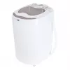 Máquina de lavar de carga superior Adler AD 8055, portátil, capacidade 3 kg, creme, botão rotativo, 150 W