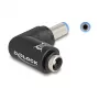 DeLOCK 80794 conector de cabo DC 5,5 x 2,1 preto macho/fêmea