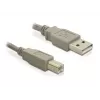 Cabo USB DeLOCK 82215 1,8 m USB A USB B cinzento