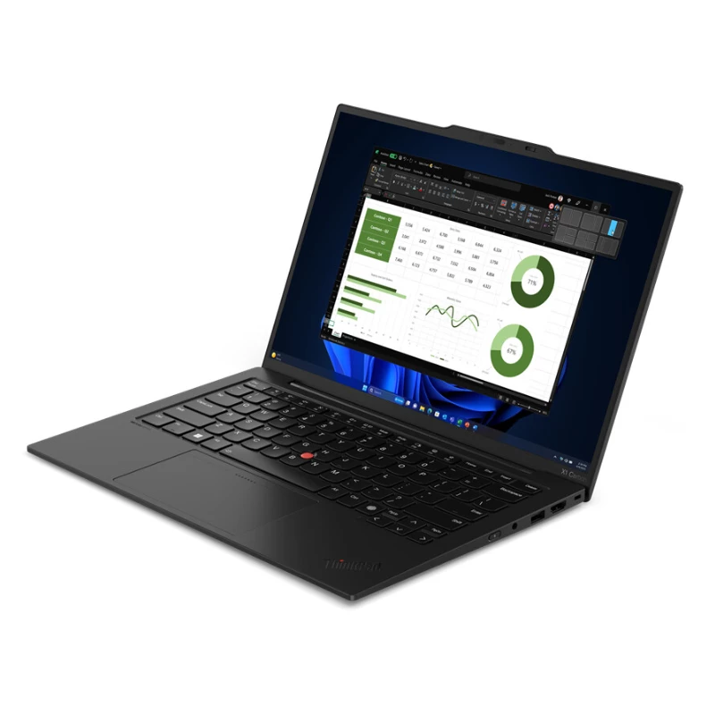Lenovo ThinkPad X1 Carbon Gen 12 Core™ Ultra 7 155U 512GB SSD 32GB 14 WUXGA (1920x1200) IPS WIN11 Pro IR Webcam ECLIPSE Preto Teclado retroiluminado FP Reader 1 YW