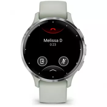 Garmin Venu 3S 3,05 cm (1,2 polegadas) AMOLED 41 mm Digital 390 x 390 píxeis Ecrã tátil cinzento, prateado Wi-Fi GPS (satélite)