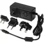Fonte de alimentação ALLNET ALL-PSU12V5A-EUUSUK 12V 5A adaptador AC/DC com fichas EU/US/UK