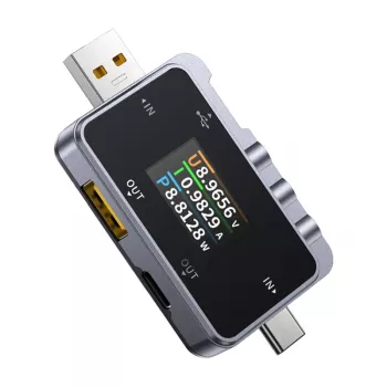 Testador USB 2w1 FNIRSI FNAC-28 USB-C USB-A