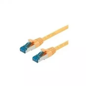 VALUE - Cabo de patch - RJ-45 (M) para RJ-45 (M) - 1,5 m - SF/UTP, PiMF - CAT 6a - sem halogéneos, moldado, snagless, entrançado - Amarelo (21.99.1992)