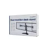 Suporte de secretária para monitor Gembird MS-D2ST-02 (rodar, inclinar, girar), 13”-32”, preto