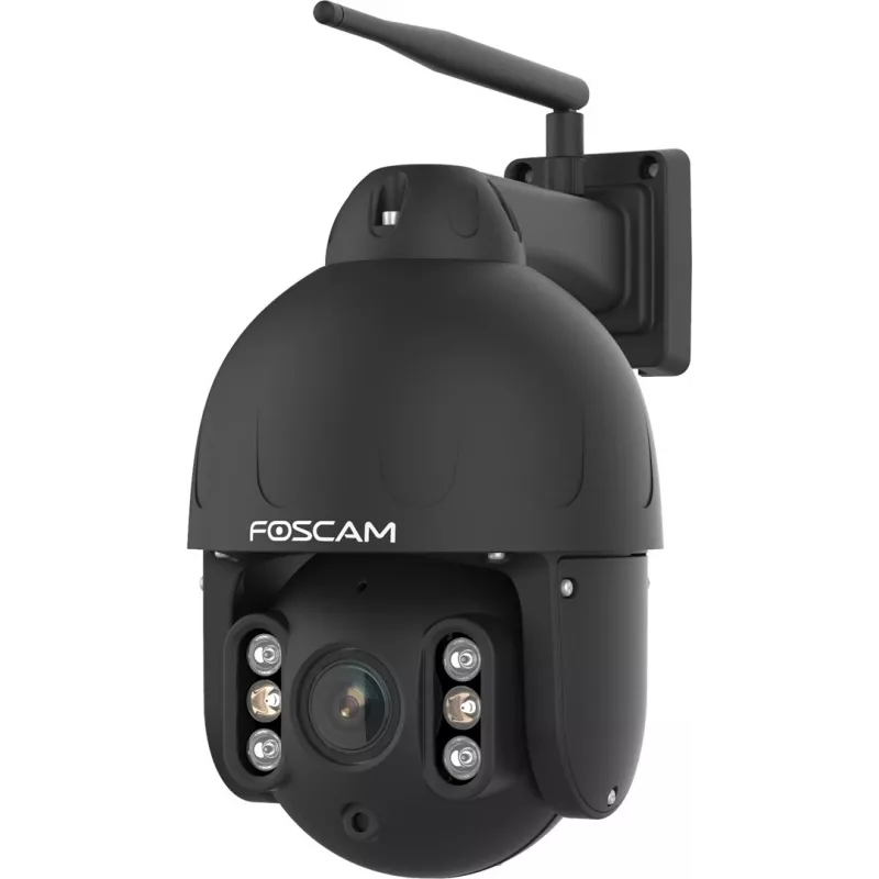 Câmara de vigilância IP dome Foscam SD8P 8 MP, 4K 3840 x 2160, zoom ótico 4x, PTZ, IR 50 m, Wi-Fi, MicroSD até 256 GB