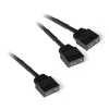 Cabo divisor em Y aRGB 3-Pin para 2x 3-Pin, 60cm preto, incl. conector