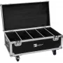 Flightcase Roadinger PLL-384 para 4 projetores LED, construção robusta