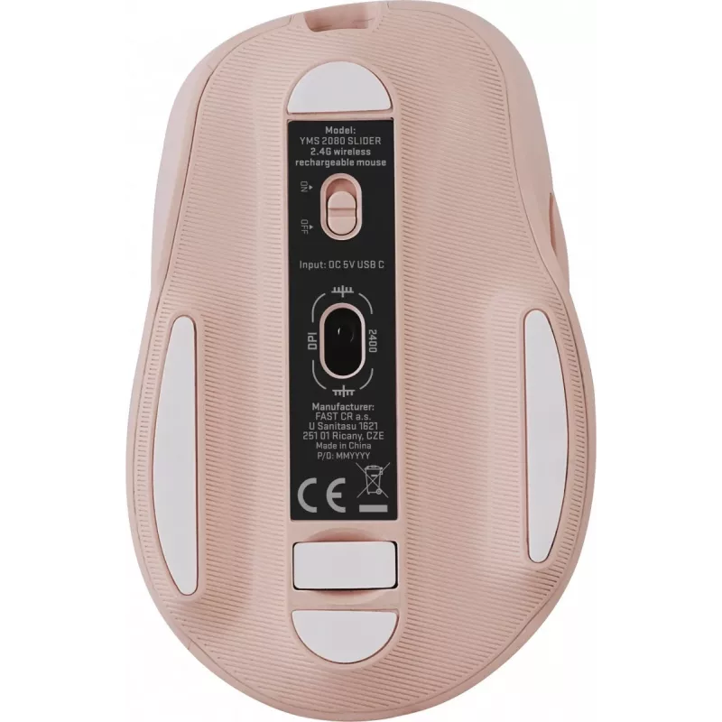 Rato sem fios YENKEE YMS 2080PK SLIDER 2.4GHz