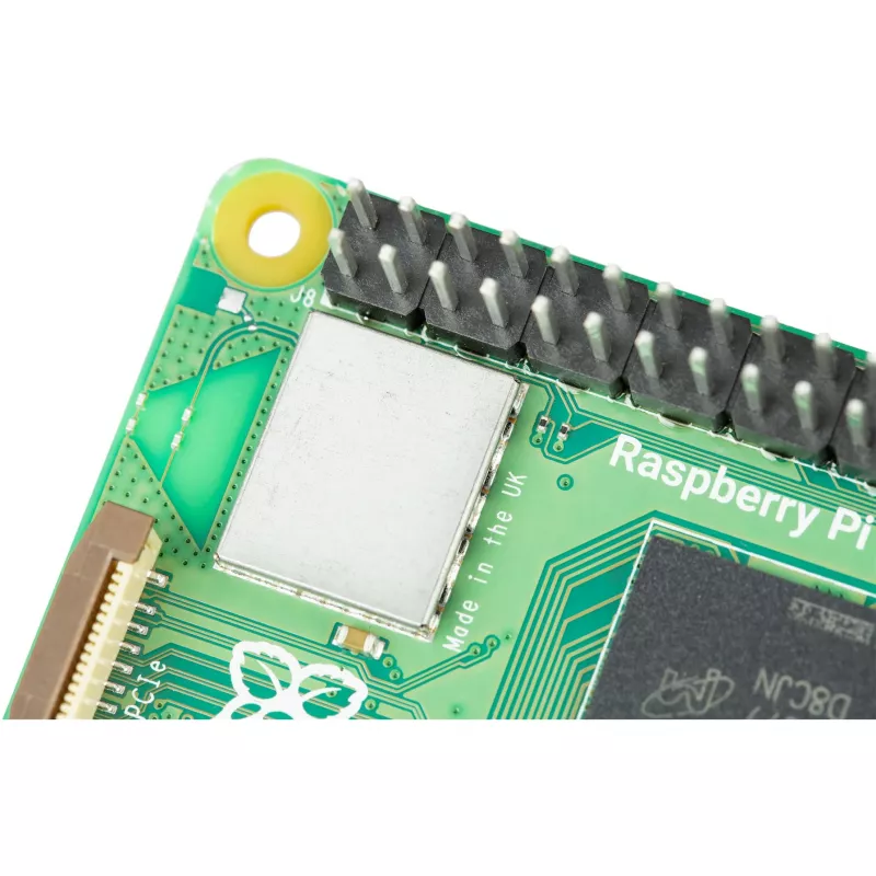 Computador de placa única Raspberry Pi 5 placa de desenvolvimento — 2400 MHz Arm Cortex-A76, até 16 GB LPDDR4x, MicroSD, USB 3.2, Wi‑Fi 5