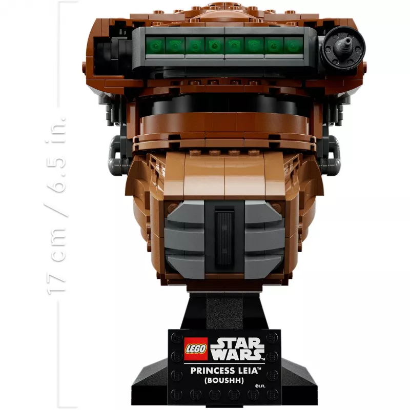 LEGO Star Wars Conjunto Capacete da Princesa Leia (Boushh) para adultos 75351 (670 peças)