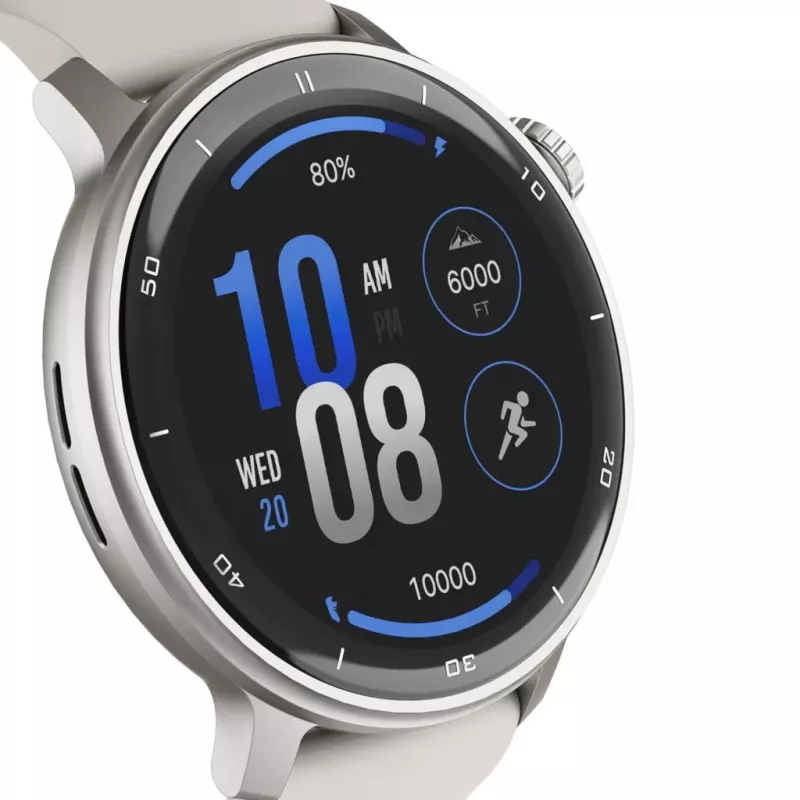 Smartwatch Stelio Activ GPS 46 mm prateado STSWA101SR, GPS, caixa de 46 mm