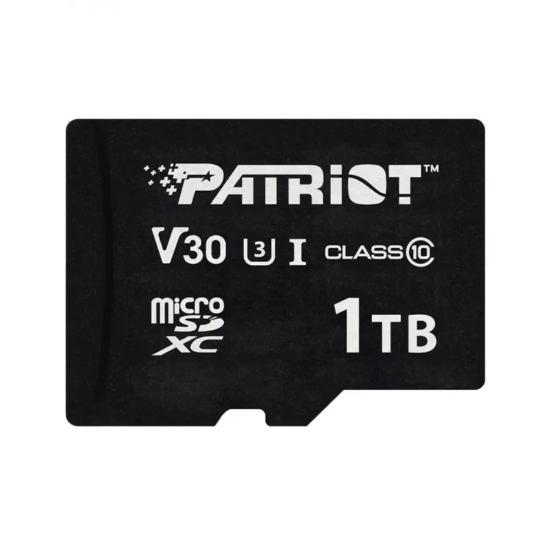 Cartão de memória MicroSDXC PATRIOT VX Series 1 TB — UHS-I, Class 10, U3, V30, 90 MB/s leitura, 80 MB/s escrita