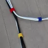 LABEL THE CABLE rolo de fita adesiva de velcro de dupla face 4x 1m - cores variadas
