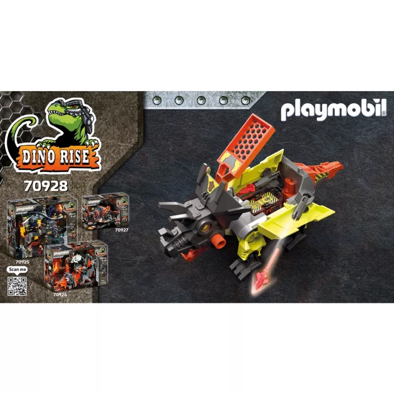 70928 Dino Rise Robo-Dino máquina de combate, brinquedo de construção