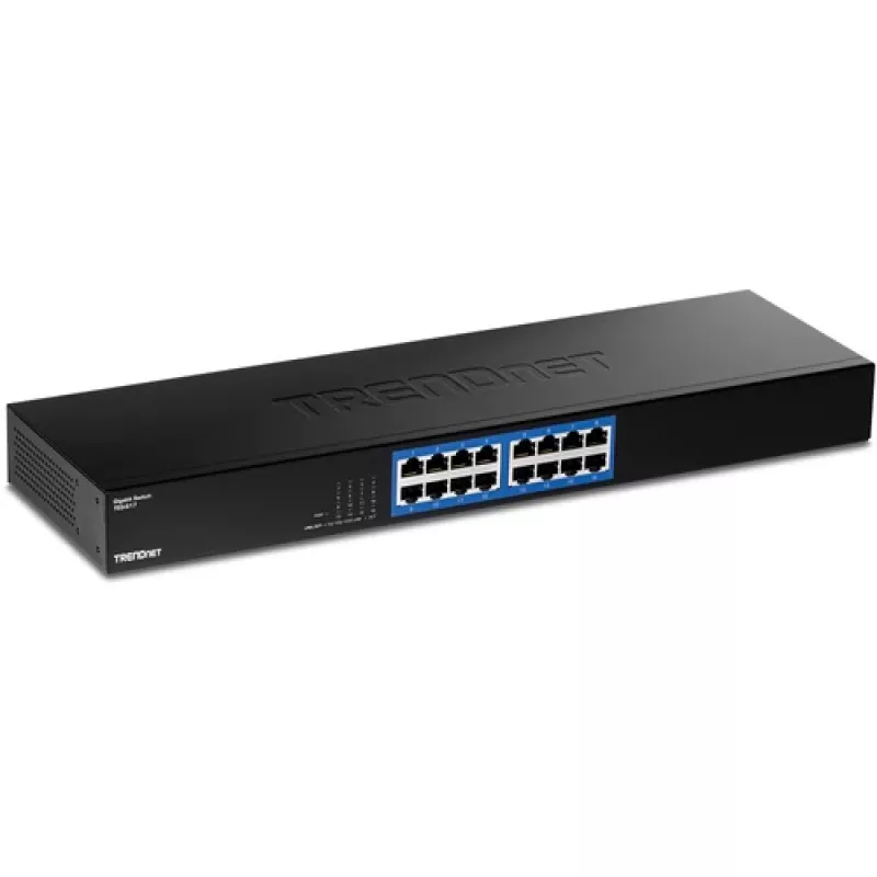 TRENDnet TEG S17 - switch - 16 x 10/100/1000 - montagem em rack