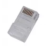 Ficha RJ45 GEMBIRD PLUG3UP6/100, Cat5, ficha reta, transparente, contactos dourados, pack de 100
