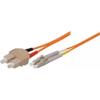 Tecline exertis Connect - Cabo patch - SC multimodo (M) para LC multimodo (M) - 15 m - fibra ótica - 50/125 micrómetros - OM2 - laranja (85615)